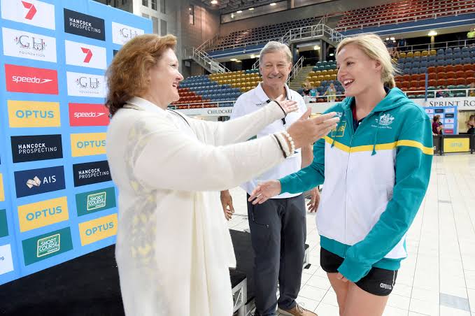 Swimming Australia Patron Mrs. Gina Rinehart Extends Support - Swimming World