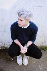 Gray Hair Men Pastel Google Search With Images White Hair Men Men Hair Color Grey Hair Men