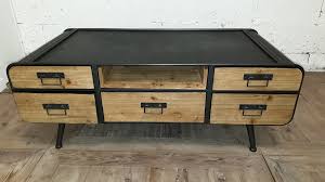 Made from old metal drawers, this industrial coffee table is a unique creation hewel mobilier. Retro Industrial Coffee Table The Store Interiors