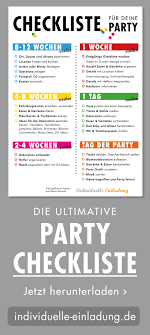 Checkliste Fur Deine Party Geburtstag Feiern Ideen Geburtstag Feier Ideen Geburtstag Party Ideen