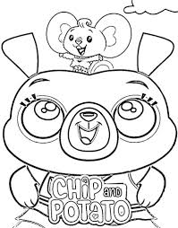 58k.) this 'chip and potato coloring pages logo' is for individual and noncommercial use only, the copyright belongs to their respective creatures or owners. Happy Chip And Potato Coloring Page Free Printable Coloring Pages For Kids