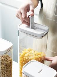 Rice dispenser with lids large food storage container dry food flour for kitchen. Food Storage Containers Airtight Cereal Dispenser Set For Flour Snacks Nuts Baking Supplies China Clear Food Container And Food Saver Price Made In China Com