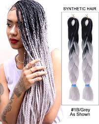 Black And Grey Ombre Box Braids Search Results Hair Styles Braids With Extensions Braided Hairstyles