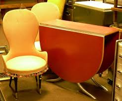 Check spelling or type a new query. Vintage Formica And Chromed Metal Deep Drop Leaf Kitchen Table And A Pair Of French Pink Upholstered Boudoir Ch 2374 1014 Skinner Auctioneers