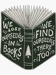 We Lose Ourselves In Books Sticker By Phandiltees Redbubble Book Posters Book Lovers Gifts Books