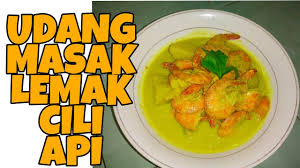 Kali ini saya masak lemak cili api stail nogori yang tidak menggunakan bawang. Udang Masak Lemak Cili Api Youtube