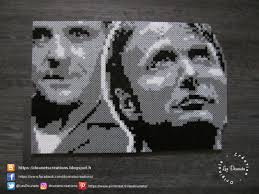 Hannibal Lecter 1991 2013 Anthony Hopkins Mads Mikkelsen Perler Patterns Perler Beads Perler Beads Designs
