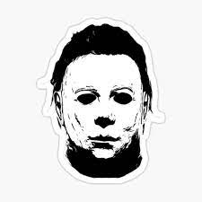 Halloween horror movie michael myers masked men's t shirt scary haunted white. Michael Myers Stickers Redbubble
