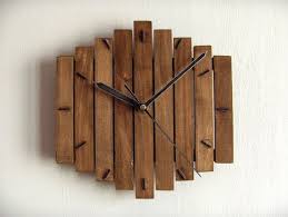 Timber Clock Horloge Bois Horloge Murale Moderne Horloge Murale Design