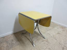 vintage 1950s chrome yellow formica