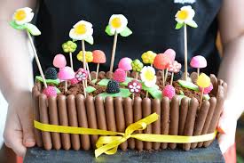 Mon Gateau De Paques Jardiniere Au Chocolat Et Bonbons Gateau De Paques Gateau Jardiniere Gateau De Printemps