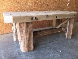 Ohio River Driftwood Barn Beam Table And Chairs Barn Beams Beams Reclaimed Barn Wood