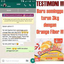 Nak lebih banyak testimoni ? Orange Fiber Collagen V Asia Beauty Kiosk