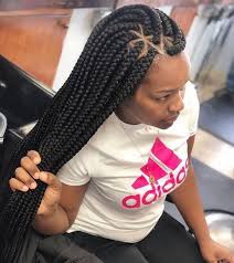 Last Box Braids Hairstyles 2019 Pictures Fashionist Now Nigerian Braids Hairstyles Braided Hairstyles For Black Women Braided Hairstyles