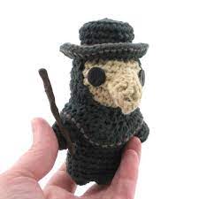Amigurumi Plague Doctor Etsy Plague Doctor Crochet Animal Amigurumi Koozie Pattern
