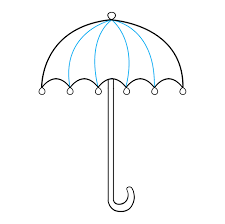 Draw this umbrella by following this drawing lesson. How To Draw Umbrella Really Easy Drawing Tutorial