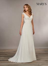 Beautiful A Line Chiffon Wedding Dress With A Soft V Shaped Neckline And Soft Delicate Lace C Wedding Dresses Unique Backless Bridal Gowns Soft Wedding Dresses