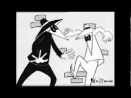 Black And White Spy Cartoon Spy Vs Spy Wall Spy Comics Comic Strips