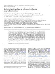 Camel milk has been shown, said the review's senior author, dr uma s dubey, of bits pilani's not only is it considered a good dairy alternative for allergic individuals, but there is some research the a2 beta casein in camel milk may be partially responsible for the heart and immune protective effects. Pdf Biological Activity Of Camel Milk Casein Following Enzymatic Digestion Mohammad Farhadi Academia Edu