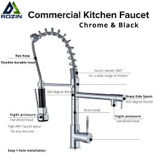 Select from a wide variety of home kitchen faucets now. Home Improvement Black Kitchen Sink Faucet Swivel Spout Single Handle Pull Down Spray Mixer Tap Home Garden Ideahome Gr