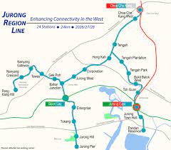 The jurong region line (jrl) is 24 kilometres long with 24 stations. Jurong Region Line Land Transport Guru