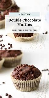Healthy Double Chocolate Muffins Gluten Free Fit Mitten Kitchen Video Recipe Video Healthy Chocolate Muffins Chocolate Muffins Double Chocolate Muffins