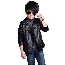 Spring Autumn Red Black Kids Boys Girls Leather Coat For Children Pu Leather Cool Jackets For Girls Solid F Boys Leather Jacket Kids Outerwear Kids Jackets Boy