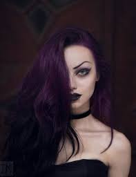Dark Purple Hair Goth Look Dark Purple Hair Goth Hair Purple Hair