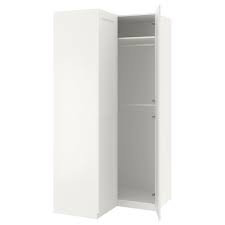 Corner wardrobe43 1/2/43 1/2x93 1/8 . Pax Corner Wardrobe White Grimo White Ikea