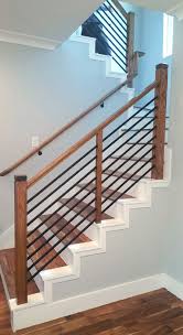 This Is Much Closer To What I Think Ours Will Look Like Modern Stair Railing Staircase Remodel House Stairs