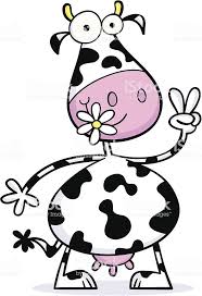 Cool Cow Peace Sign Cartoon Cow Cow Pictures Cow Painting