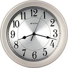 Maybe you would like to learn more about one of these? Amazon Com Justime 8 5 Inch Brushed Nickel Water Resistant Wall Clock Special For Small Space Office Boats Rv Wm86007 Bns Brushed Nickel Home Kitchen