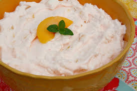 Whip chilled milk and fold into the jello mixture. Mommy S Kitchen Peach Fluff Jell O Salad Southern Hospitality