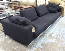 Alibaba.com offers 369,435 car accessories products. B B Italia Dadone Sofa Of Large Proportions In Black Fabric On Chromed Metal Supports Plus Four