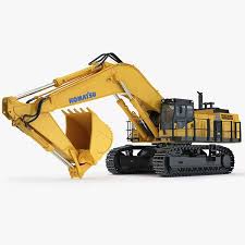 3ds Max Hydraulic Excavator Komatsu Pc1250 3d Model Hydraulic Excavator Excavator Komatsu