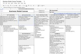 how to create a business model canvas with ms word or google