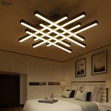 Online Shop Modern Geometric Metal Dimmable Led Ceiling Lights Lustre Acrylic Livin Ceiling Lamps Bedroom Ceiling Design Living Room Ceiling Lights Living Room