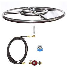 Fire pits are great but if the weather is too hot, you may not want to have a fire. Fr12ck Complete 12 Basic Fire Pit Kit 316 Stainless Convert Existing Wood Fire Pit To Propane Lifetim Gas Fire Pit Kit Diy Gas Fire Pit Propane Fire Pit Kit