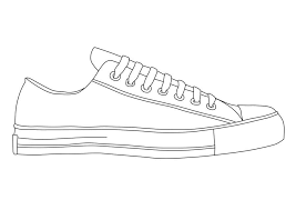 Printable converse shoes coloring pages to print for kids free coloring is a form of creativity activity, where children are invited to give one or several color scratches on a shape or pattern of images, thus creating an art creations. Chuck Taylor Template Shoes Drawing Shoe Template Sneakers Drawing