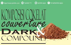 Pada label cokelat couverture biasanya terdapat jumlah persentase kandungan cokelat, misalnya 74%. Apa Bedanya Couverture Compound Dark Chocolate Tanilink