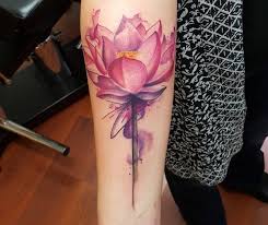 The flower is largely thought to symbolize rising above the temptations of life, and becoming a better person. Watercolor Lotus Tattoo R One 1a2 Kickass Things