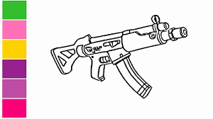 Printable shotgun fortnite coloring page. Pin On Disegni