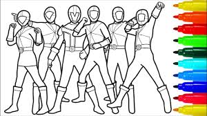Power ranger samurai coloring pages. Power Rangers Samurai Wild Force Coloring Pages Colouring Pages For Kids With Colored Markers Youtube