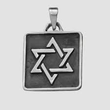 Simbolul este recunoscut ca marca a iudaismului si imagine a israelului. Pandantiv Din Argint Steaua Lui David