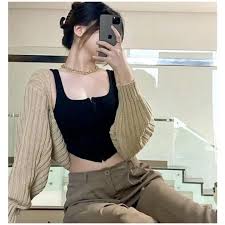 Crop Balero / Sexy korean style cardigan crop top | Lazada Indonesia