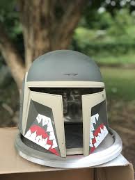 Flying Tigers Teeth Mandalorian Assassin Helmet Nme Props Star Wars Helmet Mandalorian Helmet Mandalorian Cosplay