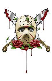 Jason Voorhees Mask Tattoo By Artisticrender On Deviantart Movie Tattoos Halloween Tattoos Horror Movie Tattoos