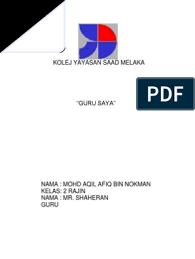 Winner of kolej yayasan saad's short film competition 2019. Kolej Yayasan Saad Melaka