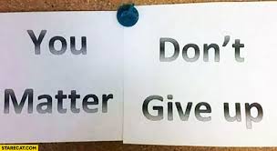 But it don't matter no. You Don T Matter Give Up Written On The Wall Starecat Com