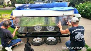 As a pop up camper owner, canvas does without doubt play a significant role in your enjoyment. Robert S Pop Up Camper Remodel The Pop Up Princess